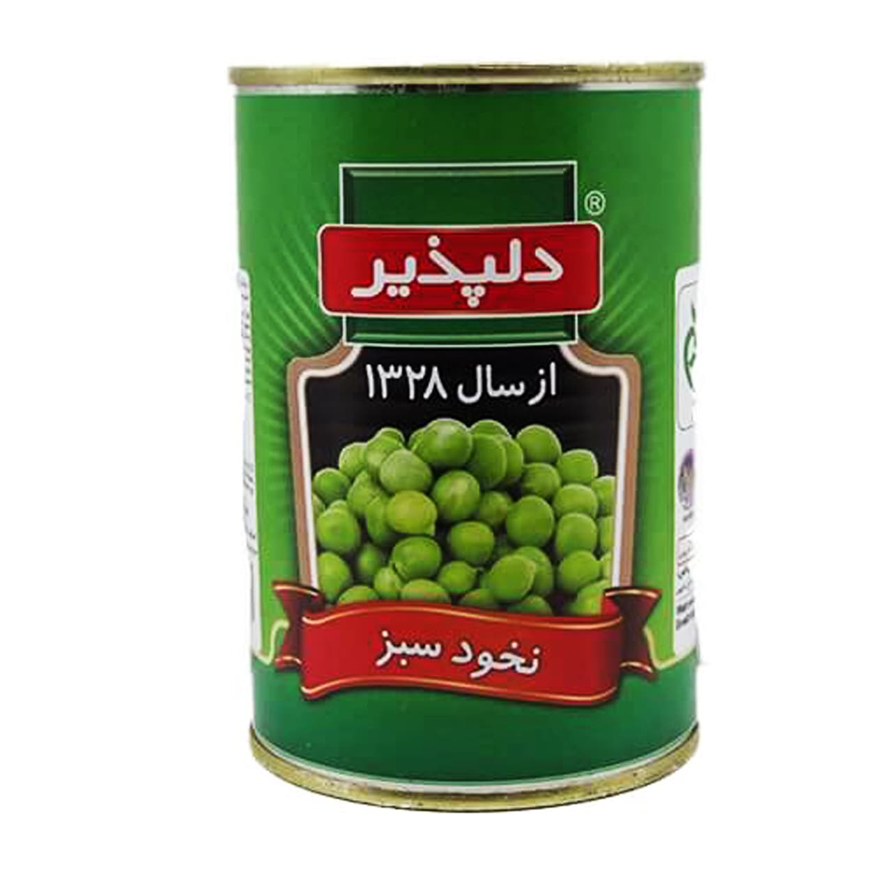 کنسرو نخود فرنگی قوطی فلزی 420 گرمی دلپذیر