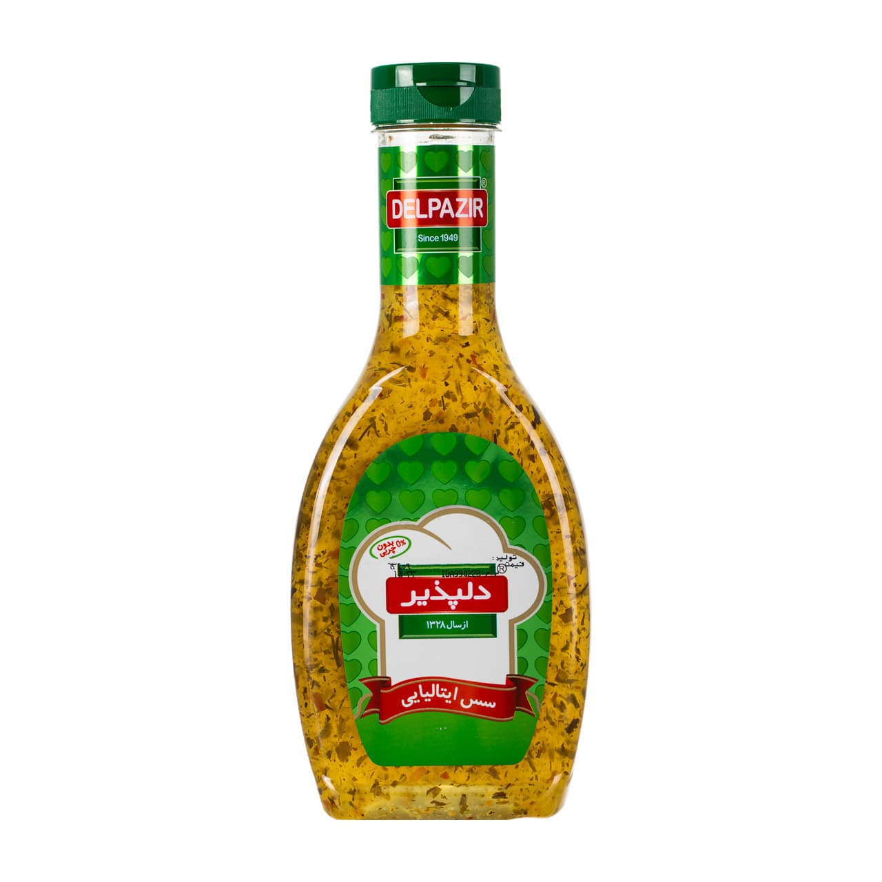 سس سالاد ایتالیایی بطری پت 500 گرمی دلپذیر
