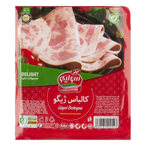 کالباس خشک ممتاز ژیگو 80% گوشت قرمز بسته وکیومی 300 گرمی سولیکو کاله