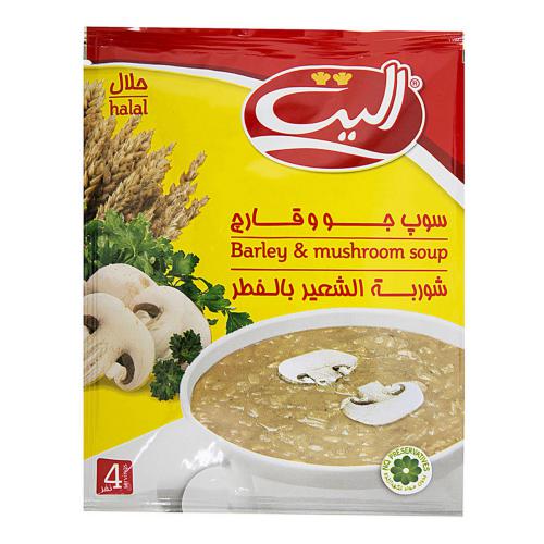 پودر سوپ جو و قارچ ساشه 65 گرمی الیت