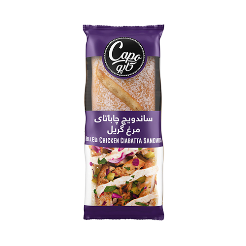 ساندویچ چاباتای مرغ گریل کاپو کاله 200 گرمی